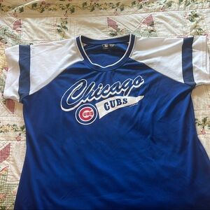 Chicago Cubs Blue and White T-Shirt